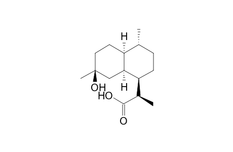2-(7.beta.-Hydroxy-4,7-dimethyl-(1.alpha.H),2,3,(4.beta.H),(4a.alpha..H),5,6,7,8,(8a.alpha.H)-decahydronaphthalen-1-yl)propionic acid