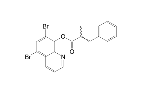 5,7-dibromo-8-quinolinol, alpha-methylcinnamate (ester)