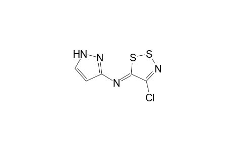 (4-Chloro-[1,2,3]-dithiazol-5-ylidene)(1H-pyrazol-3-yl)amine