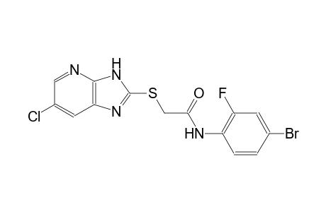 N-(4-bromo-2-fluorophenyl)-2-[(6-chloro-3H-imidazo[4,5-b]pyridin-2-yl)sulfanyl]acetamide