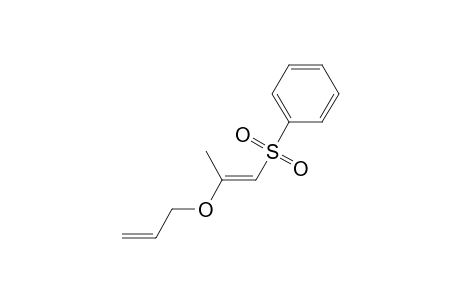 Benzene, [[2-(2-propenyloxy)-1-propenyl]sulfonyl]-, (E)-