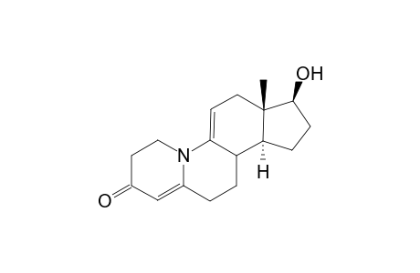 (+-)-.delta.9(11)-19-nor-10-azatestosterone(.delta.9(11)-10-aza-estran-17.beta.-ol)
