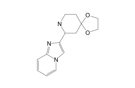 2-(PYRIDO-[1,2-A]-IMIDAZO-2-YL)-4-PIPERIDONE-ETHYLENE-ACETAL