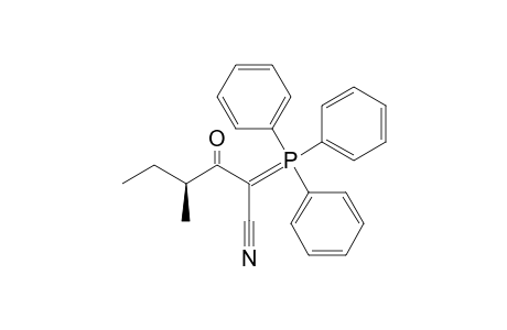(4S)-3-keto-4-methyl-2-triphenylphosphoranylidene-hexanenitrile