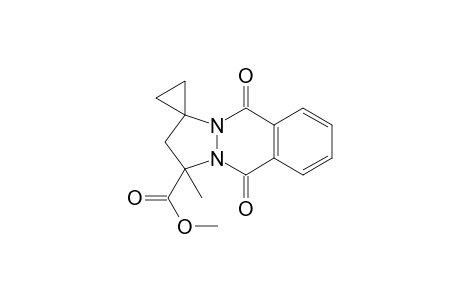 Pyrazolo[1,2-b]phthalazine-5,10(4H,11H)-dione, 1-methoxycarbonyl-1-methyl-3-spirocyclopropane-