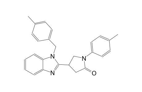 4-[1-(4-methylbenzyl)-1H-benzimidazol-2-yl]-1-(4-methylphenyl)-2-pyrrolidinone