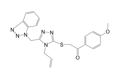 2-{[4-allyl-5-(1H-1,2,3-benzotriazol-1-ylmethyl)-4H-1,2,4-triazol-3-yl]sulfanyl}-1-(4-methoxyphenyl)ethanone