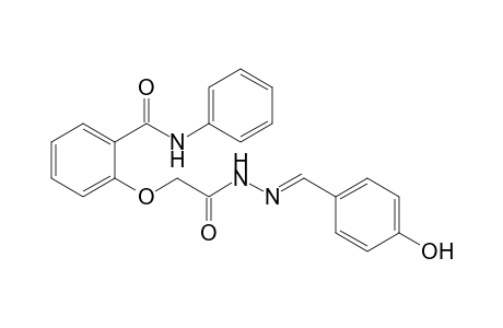 2-{[(p-Hydroxybenzylidene)-hydrazinocarbonyl]methoxy}-N-phenylbenzamide