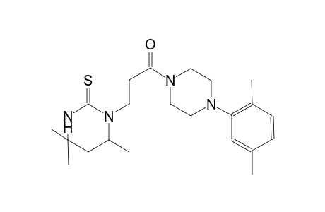 2(1H)-pyrimidinethione, 1-[3-[4-(2,5-dimethylphenyl)-1-piperazinyl]-3-oxopropyl]tetrahydro-4,4,6-trimethyl-