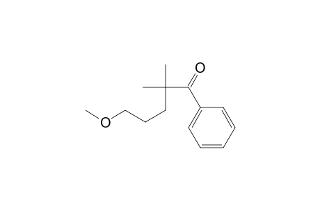 1-Pentanone, 5-methoxy-2,2-dimethyl-1-phenyl-
