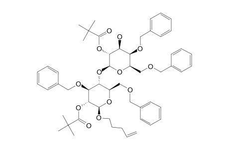 N-PENTENYL-4,6-DI-O-BENZYL-2-O-PIVALOYL-BETA-D-GALACTOPYRANOSYL-(1->4)-3,6-DI-O-BENZYL-2-O-PIVALOYL-BETA-D-GLUCOPYRANOSIDE