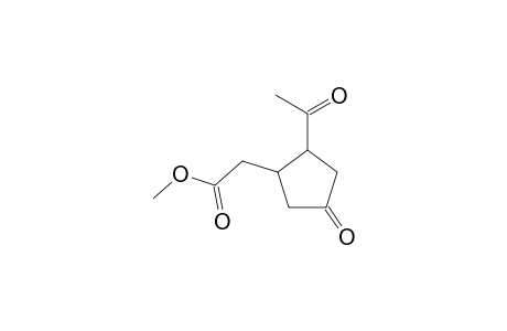 Cyclopentanone, 3-acetyl-4-(methoxycarbonylmethyl)-