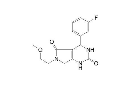 1H-Pyrrolo[3,4-d]pyrimidine-2,5-dione, 4-(3-fluorophenyl)-3,4,6,7-tetrahydro-6-(2-methoxyethyl)-