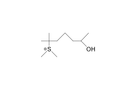 (2-Hydroxy-6-methyl-hept-6-yl)-dimethyl-sulfonium cation