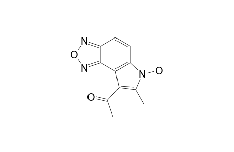 8-ACETYL-6-HYDROXY-7-METHYLPYRROLO-[2.3-E]-BENZOFURAZAN