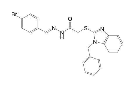 acetic acid, [[1-(phenylmethyl)-1H-benzimidazol-2-yl]thio]-, 2-[(E)-(4-bromophenyl)methylidene]hydrazide