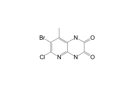 7-BrOMO-6-CHLORO-8-METHYL-1,4-DIHYDRO-PYRIDO-[2,3-B]-PYRAZINE-2,3-DIONE