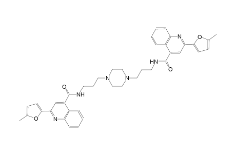 2-(5-methyl-2-furyl)-N-(3-{4-[3-({[2-(5-methyl-2-furyl)-4-quinolinyl]carbonyl}amino)propyl]-1-piperazinyl}propyl)-4-quinolinecarboxamide