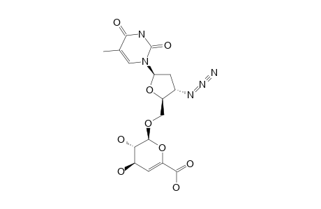 3'-AZIDO-3'-DEOXYTHYMIDINE-5'-O-(4'',5''-DEHYDRO-GLUCURONIDE)
