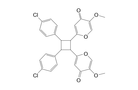 1,3-bis(5'-Methoxy-4'-pyron-2'-yl)-3,4-bis(p-chlorophenyl)cyclobutane - Dimer
