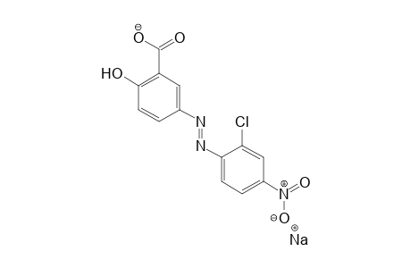 Benzoic acid, 5-[(2-chloro-4-nitrophenyl)azo]-2-hydroxy-,monosodium salt
