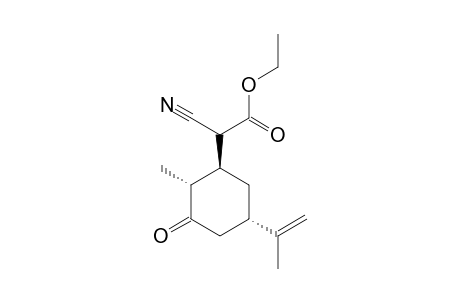 ETHYL_2-CYANO-2-(5-ISOPROPENYL-2-METHYL-3-OXOCYCLOHEXYL)-ACETATE
