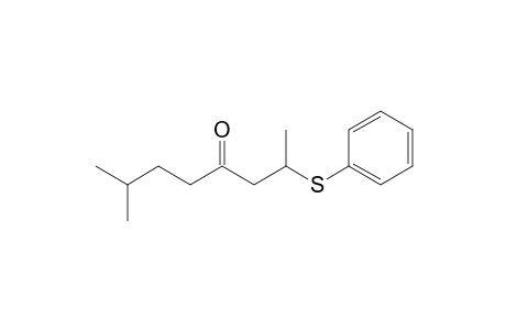 4-Octanone, 7-methyl-2-(phenylthio)-
