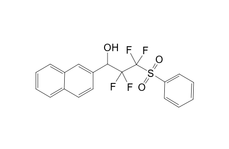 2,2,3,3-Tetrafluoro-1-(naphthalen-2-yl)-3-(phenylsulfonyl)-propan-1-ol