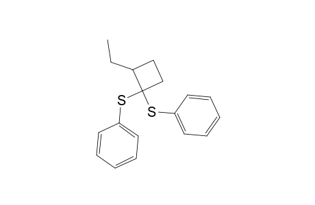 Benzene, 1,1'-[(2-ethylcyclobutylidene)bis(thio)]bis-