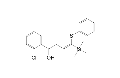 Benzenemethanol, 2-chloro-.alpha.-[3-(phenylthio)-3-(trimethylsilyl)-2-propenyl]-