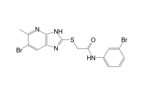 2-[(6-bromo-5-methyl-3H-imidazo[4,5-b]pyridin-2-yl)sulfanyl]-N-(3-bromophenyl)acetamide