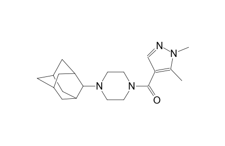1-(2-adamantyl)-4-[(1,5-dimethyl-1H-pyrazol-4-yl)carbonyl]piperazine