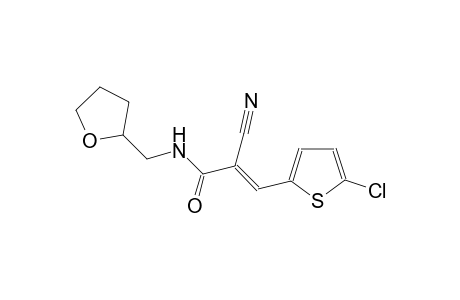 (2E)-3-(5-chloro-2-thienyl)-2-cyano-N-(tetrahydro-2-furanylmethyl)-2-propenamide