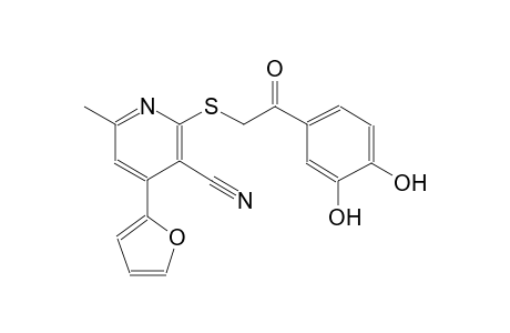 3-pyridinecarbonitrile, 2-[[2-(3,4-dihydroxyphenyl)-2-oxoethyl]thio]-4-(2-furanyl)-6-methyl-