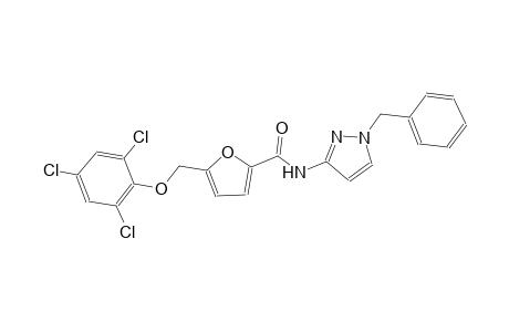 N-(1-benzyl-1H-pyrazol-3-yl)-5-[(2,4,6-trichlorophenoxy)methyl]-2-furamide