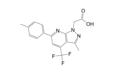 1H-pyrazolo[3,4-b]pyridine-1-acetic acid, 3-methyl-6-(4-methylphenyl)-4-(trifluoromethyl)-