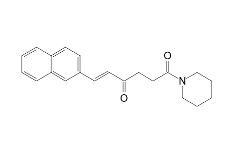 (E)-6-Naphthalen-2-yl-4-oxohex-5-enoic acid piperidinylamide