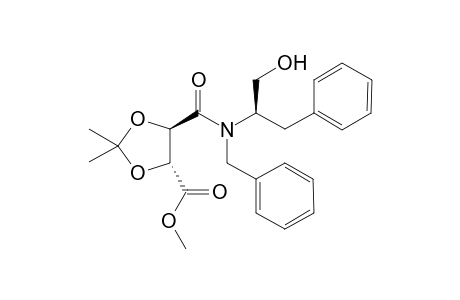 N-Benzyl-N'-[(1R)-1-benzyl-2-hydroxyethyl]-(2R,3R)-2,3-di-O-isopropylidenetartramic acid methyl ester