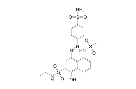 2-Naphthalenesulfonamide, 4-[2-[4-(aminosulfonyl)phenyl]diazenyl]-N-ethyl-1-hydroxy-5-[(methylsulfonyl)amino]-