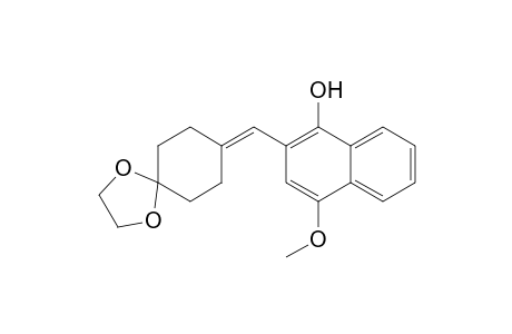 2-(1,4-Dioxaspiro[4.5]dec-8-ylidenemethyl)-4-methoxy-1-naphthol