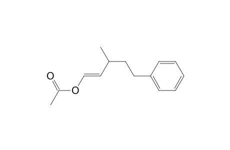 (E)-3-methyl-5-phenyl-1-pentenyl acetate