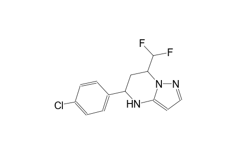 5-(4-chlorophenyl)-7-(difluoromethyl)-4,5,6,7-tetrahydropyrazolo[1,5-a]pyrimidine