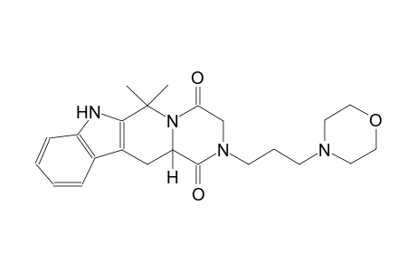 (12aS)-6,6-dimethyl-2-[3-(4-morpholinyl)propyl]-2,3,6,7,12,12a-hexahydropyrazino[2',1':6,1]pyrido[3,4-b]indole-1,4-dione