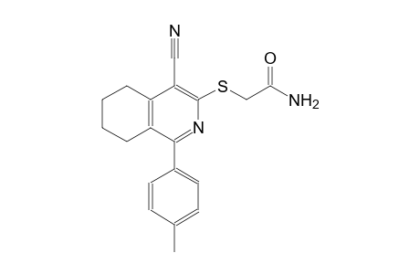 2-{[4-cyano-1-(4-methylphenyl)-5,6,7,8-tetrahydro-3-isoquinolinyl]sulfanyl}acetamide