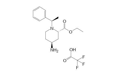 (2S,4S)-2-(Ethoxycarbonyl)-1-[(1R)-1-phenylethyl]piperidin-4-aminium trifluoroacetate