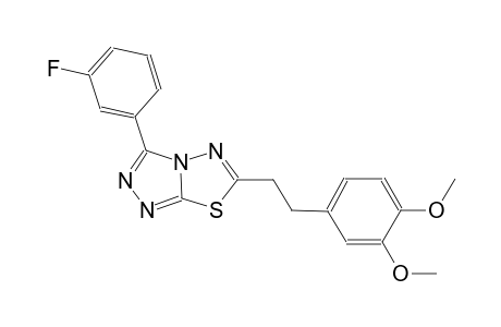 [1,2,4]triazolo[3,4-b][1,3,4]thiadiazole, 6-[2-(3,4-dimethoxyphenyl)ethyl]-3-(3-fluorophenyl)-