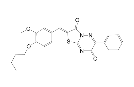 7H-thiazolo[3,2-b][1,2,4]triazine-3,7(2H)-dione, 2-[(4-butoxy-3-methoxyphenyl)methylene]-6-phenyl-, (2Z)-