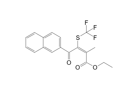 (E)-ethyl 2-methyl-4-(naphthalen-2-yl)-4-oxo-3-(trifluoromethylthio)but-2-enoate