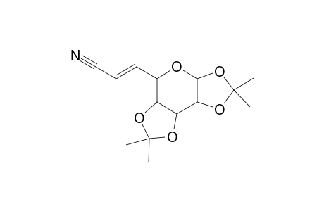 (E)-6,7-Dideoxy-[1,2:3,4]-di-O-isopropylidene-6.alpha.-D-galacto-octeno-pyrannurononitrile