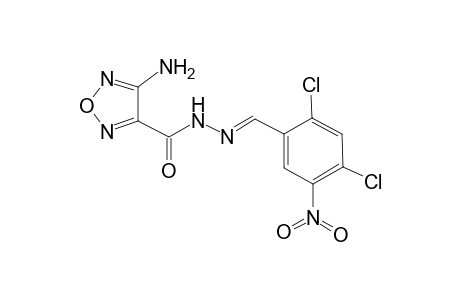 4-Amino-N-[(E)-(2,4-dichloro-5-nitro-benzylidene)amino]furazan-3-carboxamide